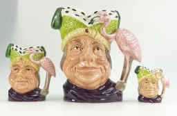 A graduated set of three Royal Doulton character jugs Ugly Duchess comprising D6599 D6599 and D6603