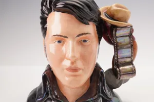 Elvis Presley Character Jug Prototype with Cowboy Hat and Film Reels