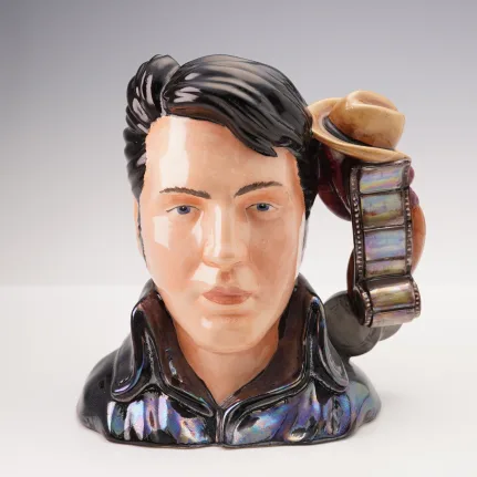 Elvis Presley Character Jug Prototype with Cowboy Hat and Film Reels